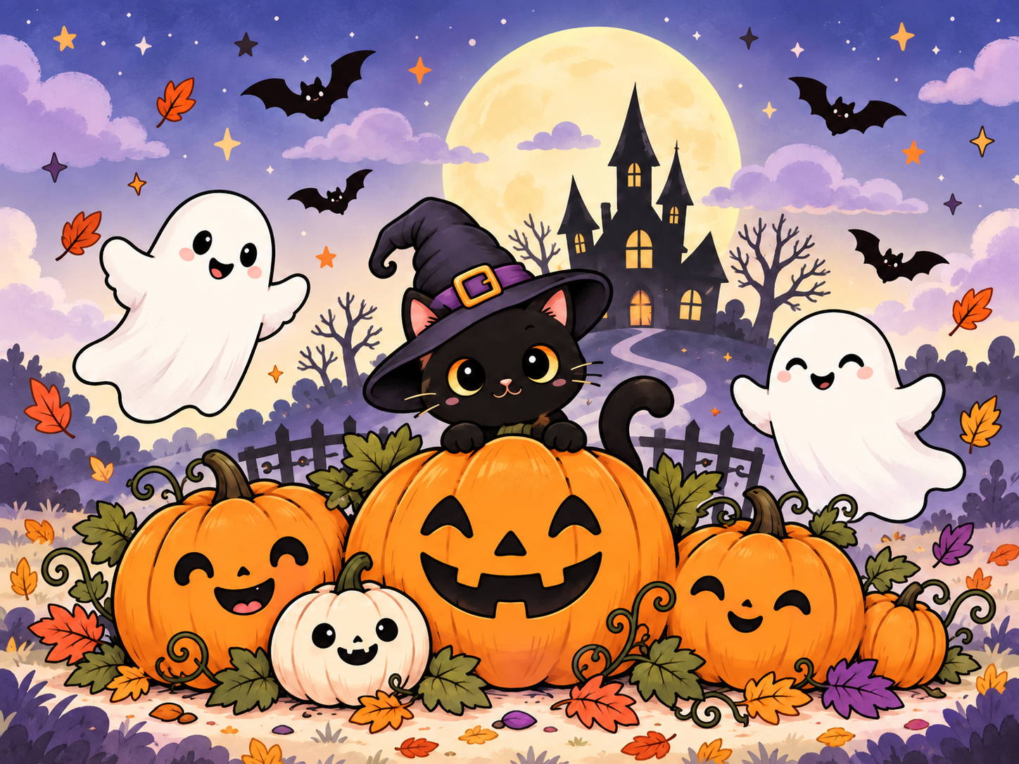 Spooky Sudoku: 5 Medium Halloween Puzzles for Kids – Free Printable
